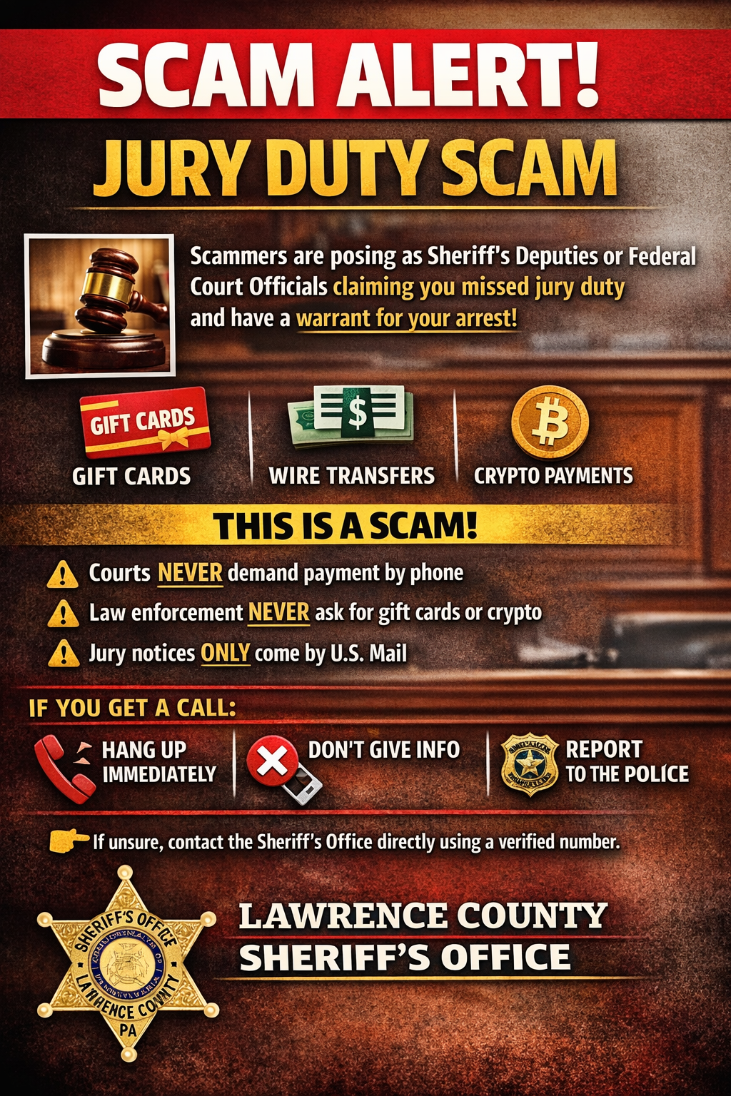 Jury Scam Alert Notice